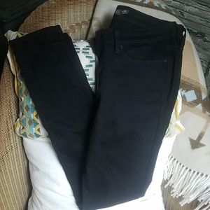 Womens Levi's Jeans 6/28 Black Skinny Modern Rise